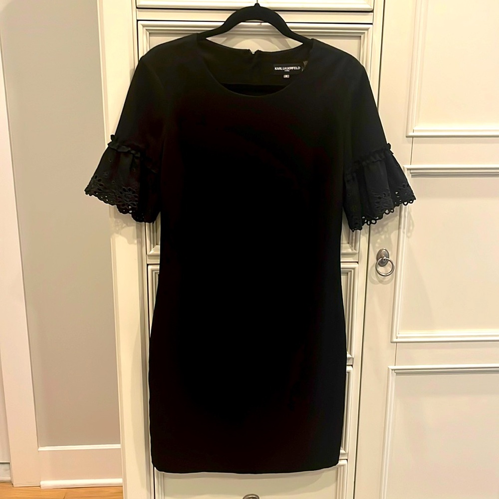 Karl Lagerfield Size 8 Black Dress